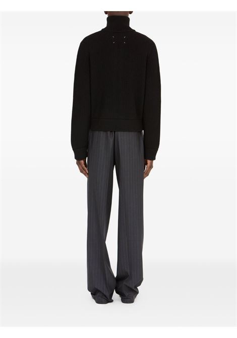 cardigan zipped uomo nero MAISON MARGIELA | S67HP0032 M13181900